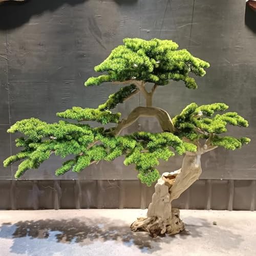 Large Artificial Bonsai Tree - Faux Plants Indoor Podocarpus Tree, Realistic Guest-Greeting Pine Decor for Home Office, Living Room, Farmhouse Zen Decor (10FT) - size: 9ft 10in