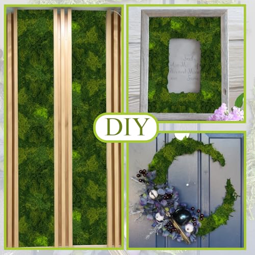 FAICOIA Artificial Moss Mat for Decorating Mossy Table Runner Blanket Fake Moss Rug for Plants Indoor 16" x 79" Green Faux Grass Mat for Planters Crafts DIY Centerpieces Fairy Garden Wedding 40x200cm - color: Green, 16 x 79 Inch/40x200cm
