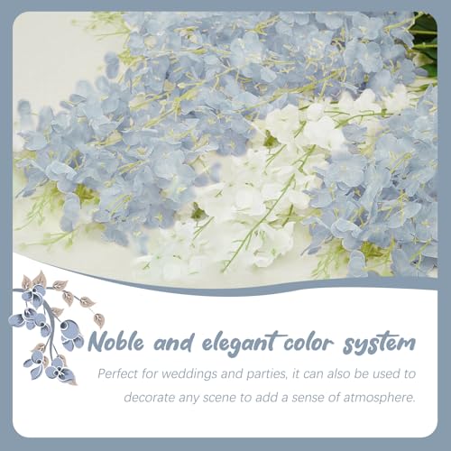 24 Pack Grey Wisteria Hanging Flowers Garland, 3.77 Feet Artificial Flower Vines, Fake Wisteria, Artificial Vines Hanging Garland for Backdrop Outdoor Yard Garden Decor - color: Grey, size: 24 PCS