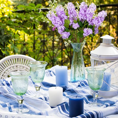 4PCS 30inch Lilac Artificial Flowers Purple Fake Delphinium Long Stem Silk Real Touch Flower Faux Lilac Floral Arrangement for Tall Vase Table Centerpieces Wedding Garden Home Decoration - color: 30inch Purple
