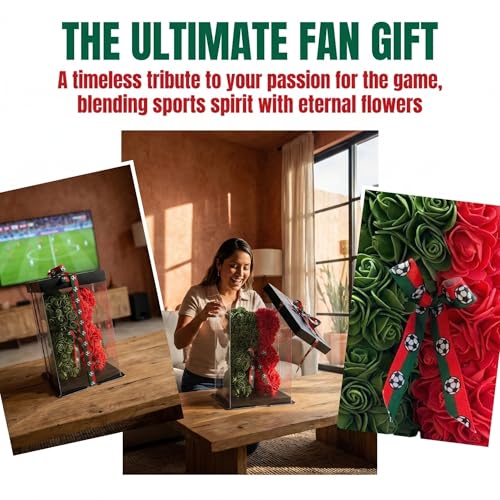 Portugal Artificial Rose Flower Bear,Perfect Romantic Gift for Her, Valentine's Mother's Day, Christmas, Birthday,Thanksgiving Party Anniversary Girl Friend Wife Light Strips and Greeting Cards (PT) - color: Pt