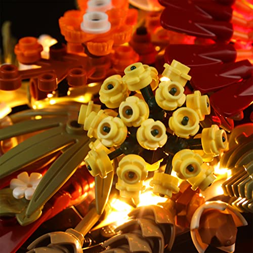 LED Light Kit for Lego Dried Flower Centerpiece 10314 Artificial Plants Set, Decoration Lights Build a Artificial Plants Display Piece for The Home or Office(Lights Only, No Lego Models) - color: Dried Flower 10314, size: Standard Version