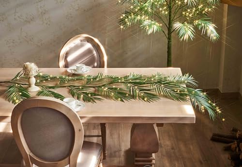 Hairui Lighted Palm Tree 6FT 300 LED Fairy Lights, Faux Plant Tree with Lights for Home Holiday Summer Decoration Indoor Outdoor - style: 6FT Palm tree