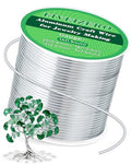 FIVEIZERO 14 Gauge Aluminum Craft Wire 164ft,Armature Wire for Sculpting, Bendable Metal Wire for Jewelry Making, Wire Wrapping, Floral Sculptures,Clay & Christmas Ornaments Crafting(Sliver) - size: 14 Gauge