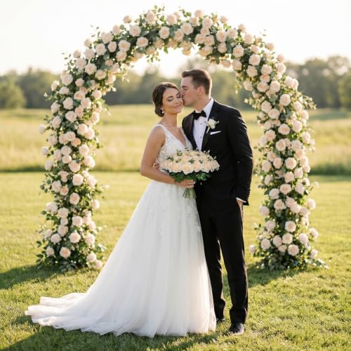 Champagne Roses Artificial Giant Flowers,50PCS 4 Inch Large Fake Roses Bulk - color: Champagne