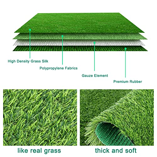 8 Pack Chicken Nesting Box Pads - Washable Artificial Grass Nesting Pads - Chicken Nesting Pads for Chicken Coop and Pet Garden Lawn Indoor Outdoor 12"×12"×1" - color: 8pack-Green