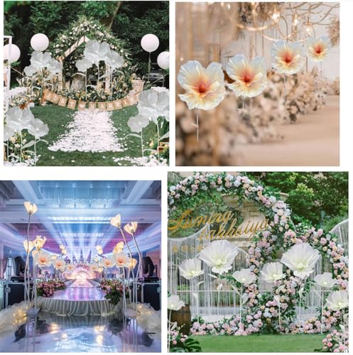 Giant Flower Decoration for Wedding Background, Party Decoration, Birthday Party, Photography Props, Shop Window Props, Banquet, Stage, Mall Display (Purple-E) - color: Purple-e
