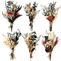Fabbay 6 Pcs Mini Dried Flower Bouquets Boho Wedding Dried Flowers for Bridesmaid Proposal Mini Handmade Flowers Decor for Vase Crafts DIY Photo Decorations for Centerpieces Gift