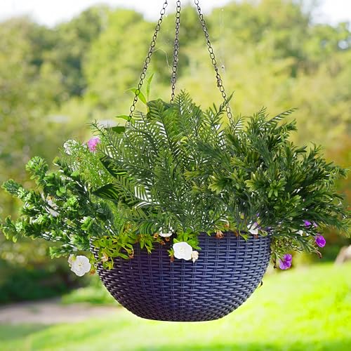15Pcs Outdoor Artificial Plants UV Resistant Fake Plastic Greenery Spring Grass for Outside Yard Front Porch Patio Window Box Planter Basket Decor (Yellow Green) - color: Yellow Green