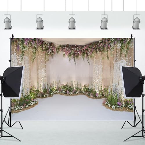 20x10ft Wedding Backdrop for Cradle Ceremony Background for Proposal Flowers Curtain Wedding Ceremony Banner Bridal Shower Background Mother's Day Floral Marriage Backdrop - size: 20x10ft