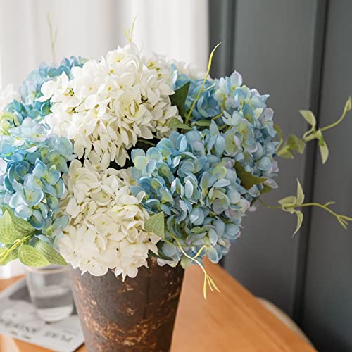 1 Branch Artificial Flower,Realistic Looking No Watering 6 Forks Simulation Hydrangea Wedding Decoration Home Decor Coffee