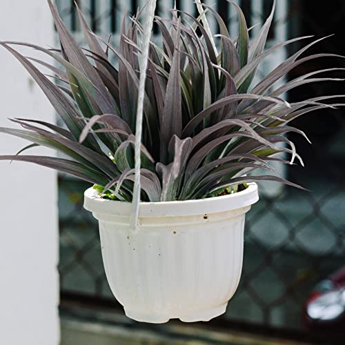 16Pcs Artificial Grass Fake Plants 17.3in Outdoor Plants UV Resistant Faux Greenery Stems Fake Grass for Home Window Garden Office Patio Pathway Front Porch Décor Green & Black - color: Green & Black, size: 16 Pcs