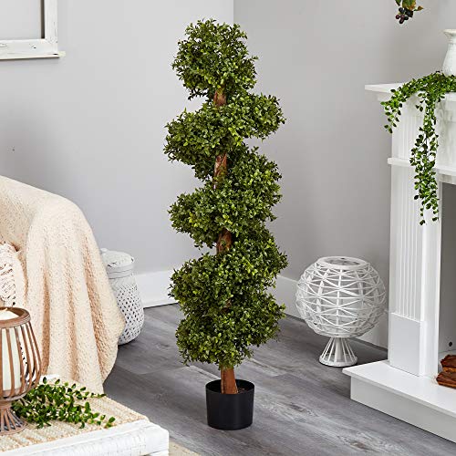 Nearly Natural 46in. Boxwood Spiral Topiary Artificial Tree