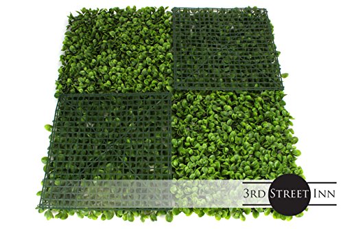 3rd Street Inn Artificial Greenery Wall Panels for Privacy - 12-Pack - color: Jasper
