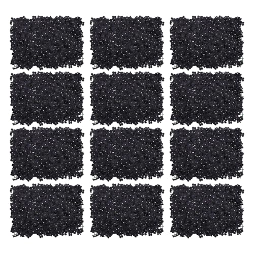 DNYSYSJ Black Flower Wall Panel,12pcs 23.62" X 15.75" Hydrangea Artificial Hydrangeas Flowers Panel Black Flower Backdrop for Halloween Thanksgiving Photography Home Wedding Party Wall Decor - color: Black Hydrangeas, size: 12 pieces