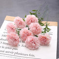 20 Pcs Carnations Bouquets 15Inch Artificial Carnations Flowers,No Fade Artificial Flower, Silk Petals Fake Flowers Forever Plants for Home Party and Wedding Decor (Light Pink)