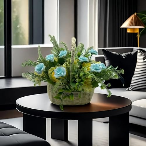100 Pcs Mini Light Blue Roses Artificial Flowers Bulk, 1.9" Small Silk Fake Roses Flower Heads for Decoration, Wedding Centerpieces Bridal Shower Party Home Decor,DIY Crafts (Light Blue) - color: Light Blue