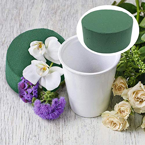 20 PCS Round Floral Foam,Green Wet Foam Block,Wet Florist Floral Foam Block Flower Arrangement Supplies for Wedding Aisle Flowers,Party Decoration - color: 20 PCS