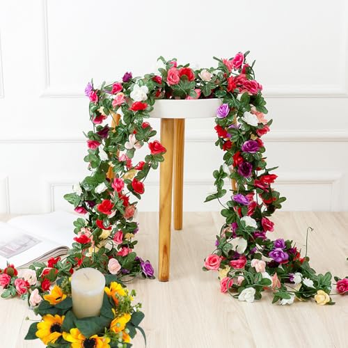 Sunflower Candle Ring Mini Summer Wreath Artificial Flower Pillar Holder 10" for Table Centerpieces Home Garland Farmhouse Wedding Rustic Party Decoration - color: Sunflower