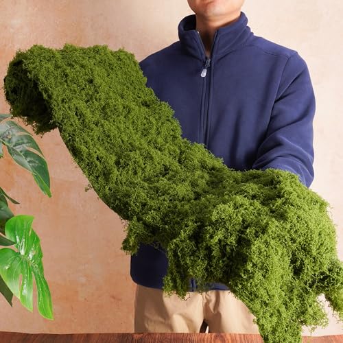 USMOLA Fake Moss Mat, Artificial Moss Table Runner for Wedding Decor Table Centerpieces Fairy Garden Crafts Indoor Green Faux Grass Wall Decor (Green: 12 x 71Inch / 30x180cm) - color: Green: 12 X 71inch / 30x180cm