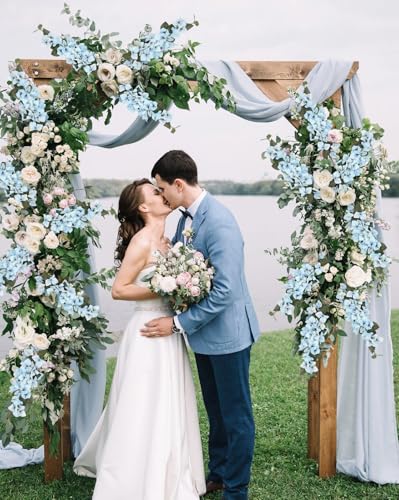 Faux Bougainvillea 8 PCS Realistic Blue Artificial Bougainvillea Silk Flowers 29.9" Long Stem Flowers for Tall Vase Home Wedding Centerepieces Decor (Blue) - color: Blue