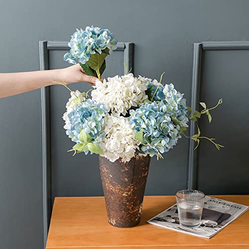 1 Branch Artificial Flower,Realistic Looking No Watering 6 Forks Simulation Hydrangea Wedding Decoration Home Decor Coffee
