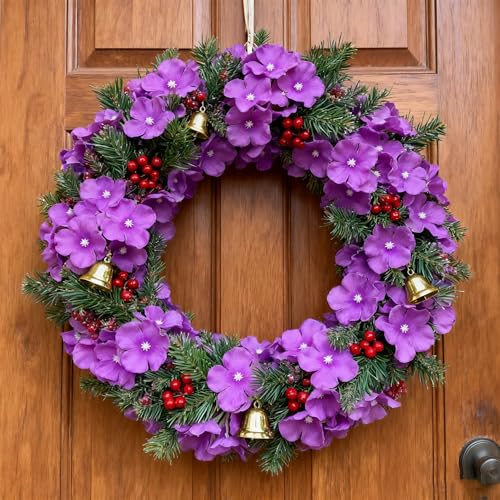 WEISPARK 100PCS Artificial Hydrangea Flowers, Fake Flowers Silk Hydrangea Full Flowers Heads with Stems for Wedding Home Party Shop Baby Shower Decor (Red Purple) - color: Red Purple