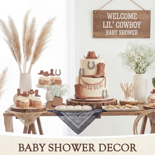LemonRoad Wooden Cowboy Hat Vases for Wedding 6 x 4'' Western Vase Cowboy Hat Vases for Flower Faux Greenery Rustic Western Centerpieces for Table Flowers Wedding Party Decor - color: Brown, size: Hat