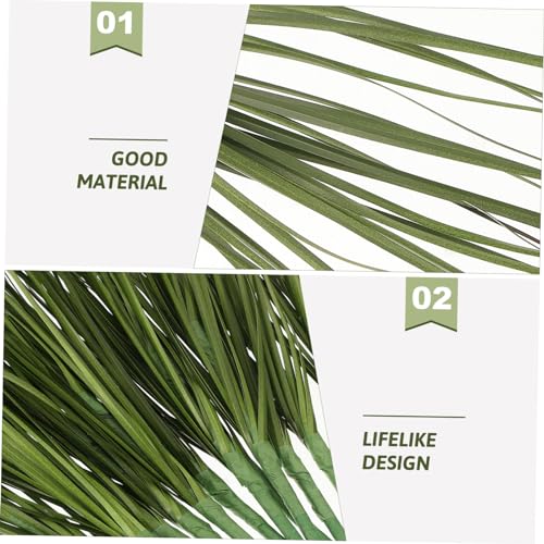 12Pcs Artificial Grass, 11.79in Fake Grass Artificial Shrub Plants, Tall Plants Greenery Stems Weed for Room Indoor Home, Patio, Vase, Restaurant Decoration