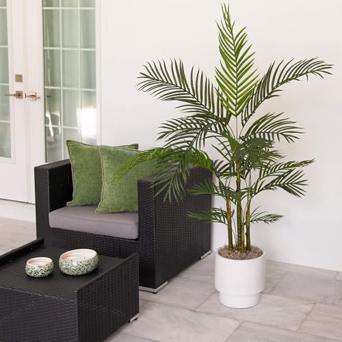 Nearly Natural 5ft. UV Resistant Artificial Areca Palm Tree (Indoor/Outdoor) - size: 5ft