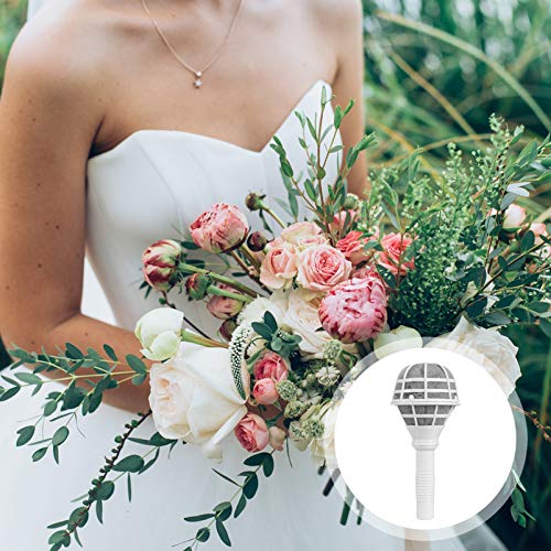 DOITOOL 6PCS Bouquet Holders Bride Bouquet Foam Handle Wedding Bridal Dry Flower Holder DIY Bouquet Making Supplies Adjustable Hand Tied Bouquet Holders for Wedding