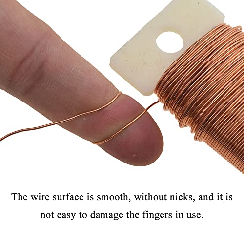 HAHIYO 22Gauge Rose Gold Floral Wire - 38Yards (115Feet) Flexible Paddle Wire for Crafts, Christmas Wreaths, Tree, Flower Arrangement, Bouquet Wrapping, Wedding DIY - color: RoseGold, size: 22Gauge-1P/38Yards