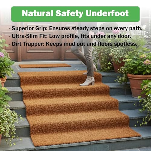 1 Rolls 32x80 Inch(80cm*200cm) Coco Liner Roll Natural Coconut Fiber mat Coconut Liners for Planter Flower Basket No-Slip Ice and Snow Carpet Mats Animal pet pad - size: 32x80Inch(80cm*200cm)