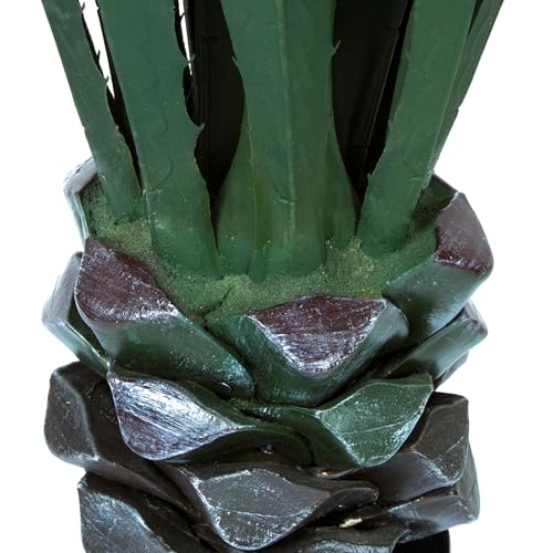 Pure Garden Giant Agave Fake Plant - 52-Inch Faux Succulent with Pot - Modern Artificial Trees for Home Decor Indoor and Outdoor Blend Southwestern Style
