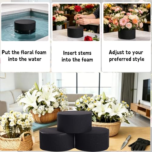 8 Piece Reusable Floral Foam Blocks, 3.15 x 1.5 Inch, Water Resistant, for Artificial Flower Arrangements, Outdoor Planters, Wedding Decor (8, 3.15 x 1.5) - size: 3.15 x 1.5
