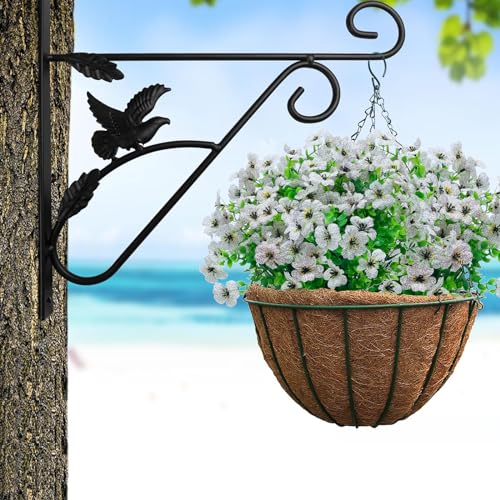 Artificial Flowers for Outdoors,UV Resistant 20 Bundles Fake Outdoor Flowers Plastic Flower Shrubs No Fade Outside Faux Plants for Home Inside and Outside Decor(White) - color: White, size: 20 Bundles