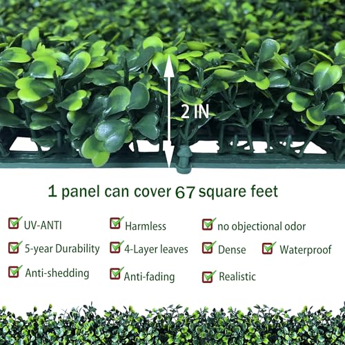 ODTORY Artificial Ivy Privacy Fence Wall Screen: 80X120 in(67 sqft) UV-Anti Faux Boxwood Roll Panels Greenery Backdrop Ivy Vine Leaf Hedges Fence Panels for Indoor Outdoor Green Wall Decor - size: 80 X 120 IN