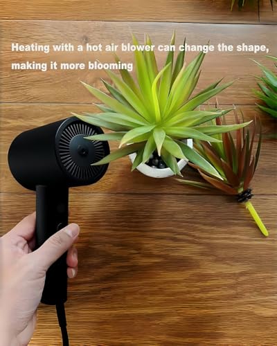 LJY 2 Pieces Realistic Artificial Faux Succulent Yucca Vera Greenhouse Small Plants Unpotted for Home Garden Decoration (Autumn Green) - color: Autumn Green