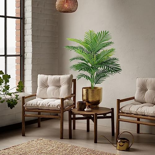 Artificial Palm Plant Tree, Potted Artificial Plant for Home Office Decoration, 38" Tall - size: 3ft 2in