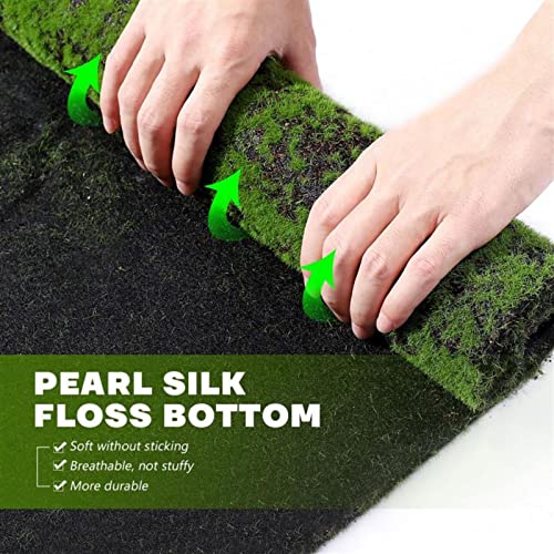 Artificial Moss Grass Turf Lawn,39inch DIY Artificial Grass Rug for Wedding Home Backyard Balcony Terrace TV Wall Indoor Outdoor Decor - color: Yellow