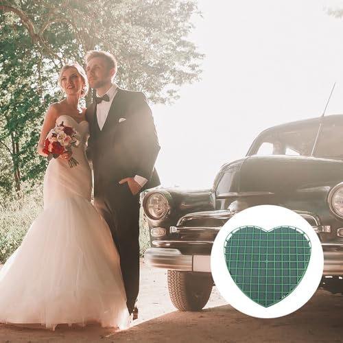 Floral Foam Blocks Heart Shape Green Florist Sponge Floral Bricks Flower Mud for Wedding Floral Arranging Supplies