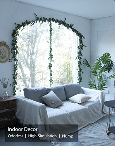 3Pcs Artificial Greenery Ivy Vines Kit, 6FT Odorless Silk Ivy Garland, Green Leaves Fake Hanging Plants, for Boho Decor, Home, Classroom, Wall, Party and Wedding Decoration - color: Green