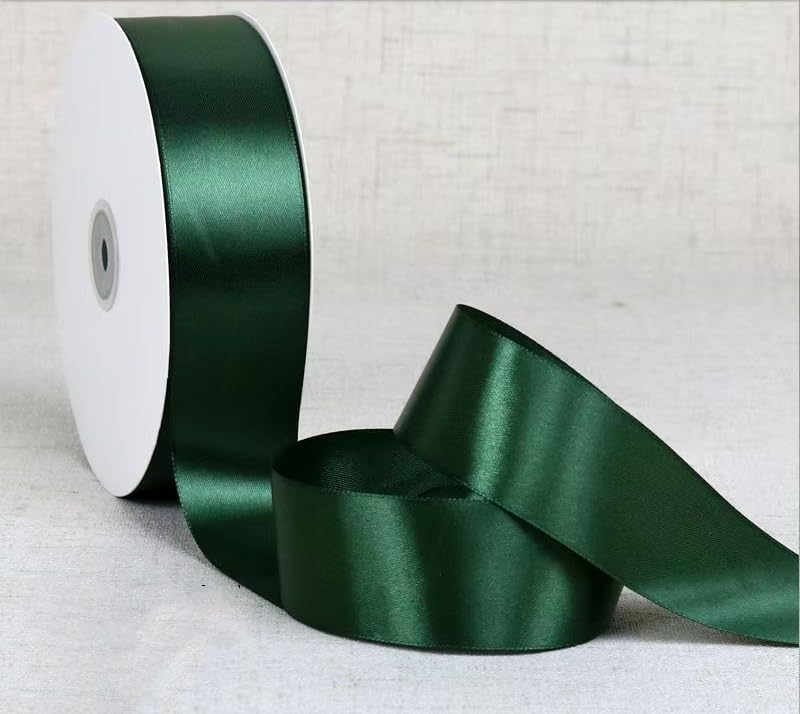 100 Pcs Premade Satin Ribbon Rose Petals Half-Finished Crafting DIY Eternal Flowers Bouquets in Olive Green - color: 100 Pcs Olive Green