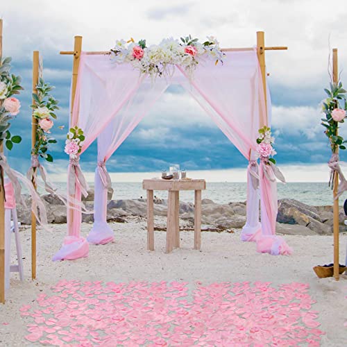 Ouddy Decor 5000 Pcs Rose Petals Artificial Flower for Valentine's Wedding Decor Romantic Night Event Anniversary Shower Engagement Party Home Decorations, Pink - color: Pink