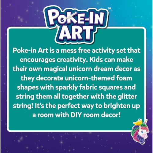 Skillmatics Poke-in Art - Magical Unicorn Dream Decor, Mess-Free Fun for Kids, DIY Wood Craft Kits, Screen-Free Activity, Gifts for Ages 4, 5, 6, 7, 8, 9 - style: 4. Unicorn Dream Décor