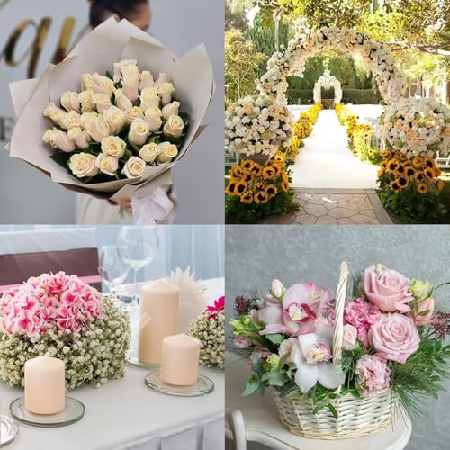 STEFORD 4 PCS Half Ball Floral Foam, Round Floral Dry Foam Blocks Green Flower Styrofoam for Fresh and Artificial Flower Arrangements (5.5 X 2.8 Inches) - size: 5.5 X 2.8 Inch