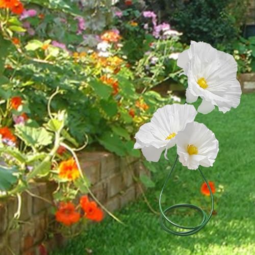 Fake Floral Arrangements Home Outdoor Decorations, Artificial Flower with Stems for Wedding, DIY Wedding Bouquets Centerpieces Arrangements Table Chair Decor Mall Display 3 Pack (White) - color: White S