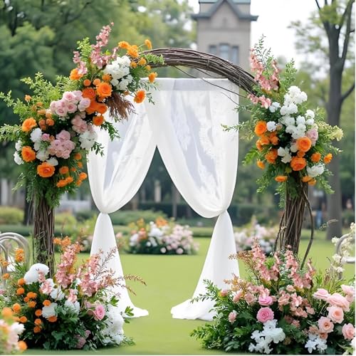 6PCS Light Pink Delphinium Artificial Flowers Espigas para Jarrones Fake White Flowers Tall Flowers for Floor Vase Flowers for Tall Vase Floral Arrangements Home Table Wedding Decor - color: Light Pink