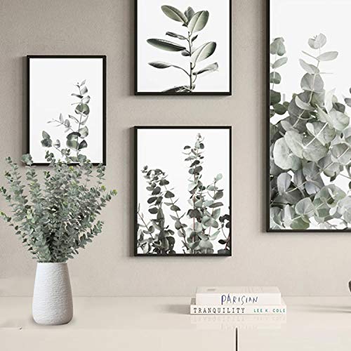 29'' Faux Eucalyptus Branches Spray Artificial Eucalyptus Leaves Long Stems Fake Flower Greenery Tall Plants Real Touch Flowers Eucalyptus for Wedding Bouquet Vase Floral Arrangement Decor 3 Pcs - color: Style #02