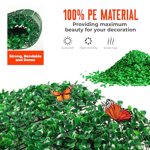 12Pcs Artificial Grass Wall Panels - 10”x10” Grass Backdrop Wall, UV Protected Greenery Decor for Indoor Outdoor Use (10”x10” (12pcs)) - size: 10”x10” (12pcs)